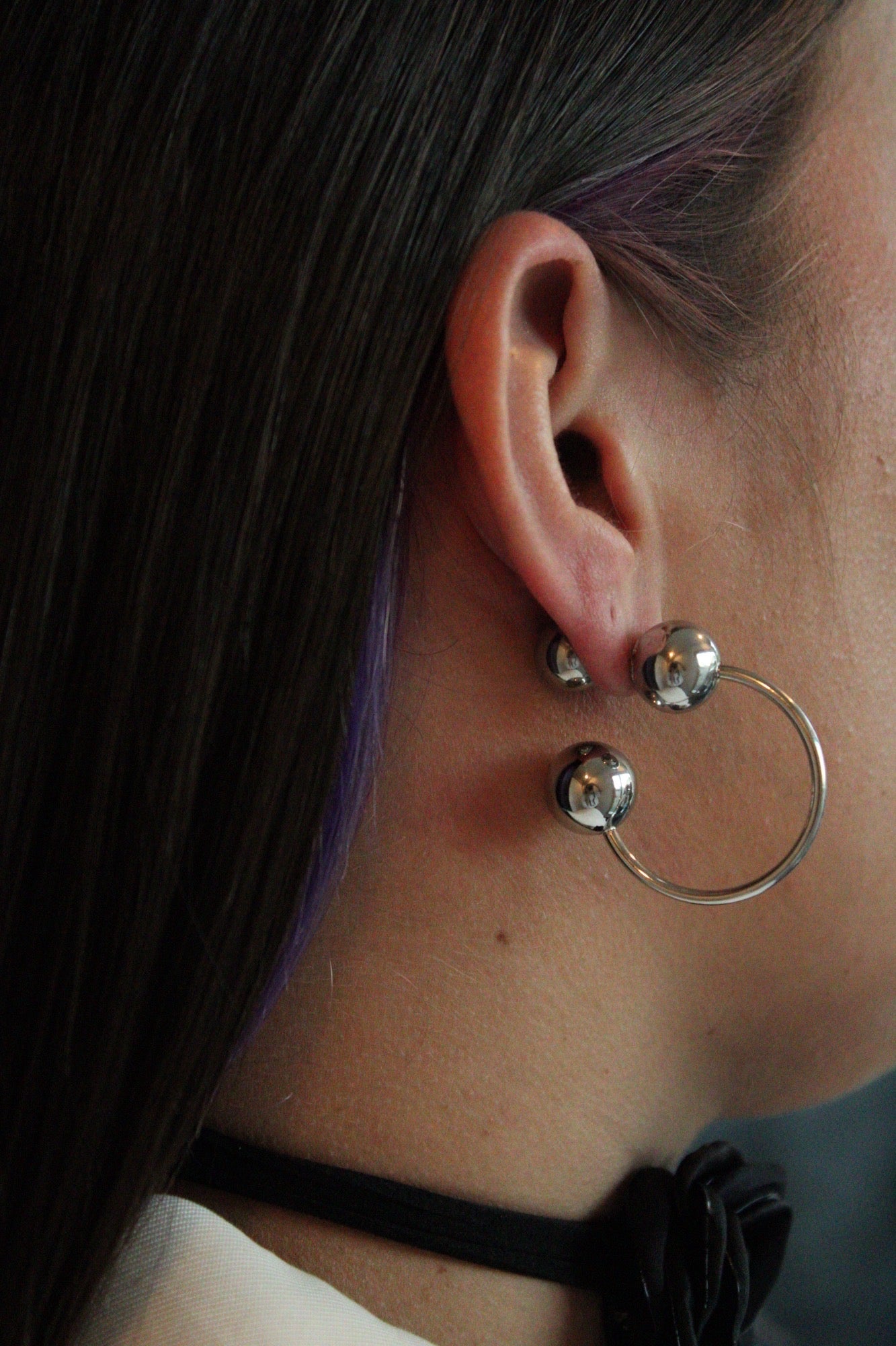 SPHERE SILVER EARRINGS