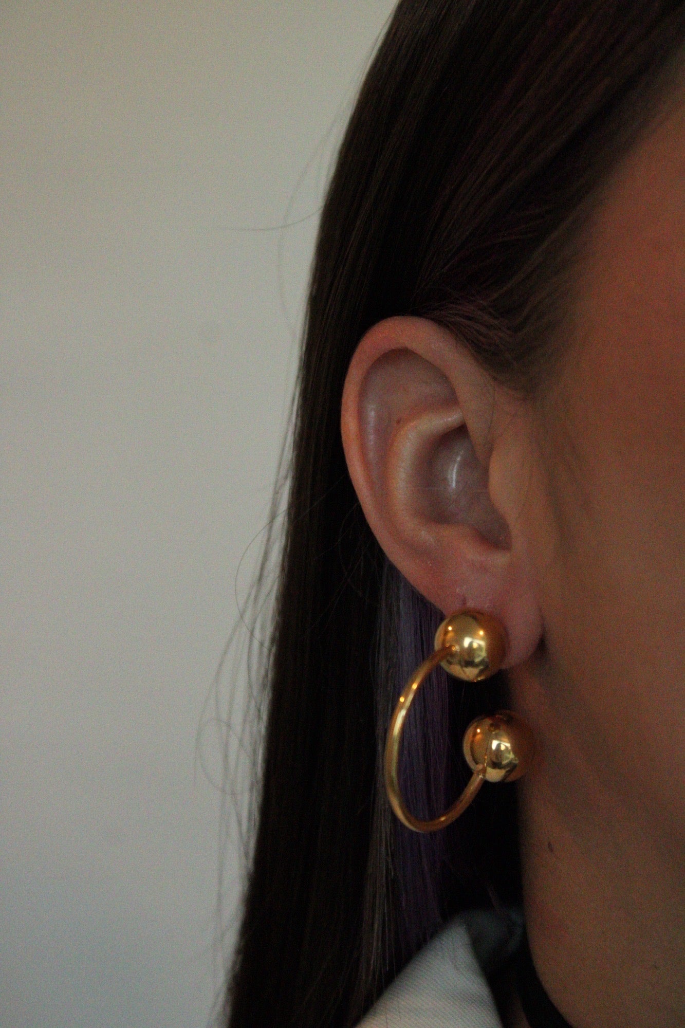 SPHERE GOLD EARRINGS